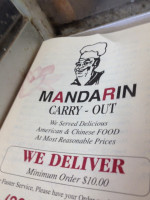 Mandarin Carry-out menu