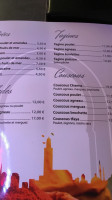 Chamss Restaurant menu