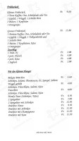 Restaurant zum Lamm menu