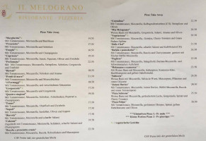 Pizzeria Il Melograno menu