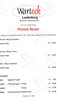 Warteck menu
