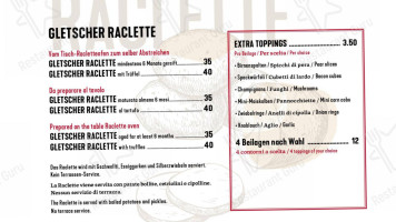 Restaurant Gondolezza menu