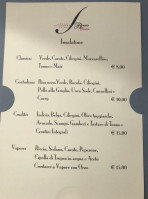 Da Biasio menu