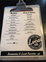 The Local 218 menu