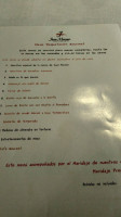 Juan Moreno menu