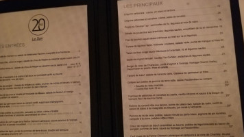 Restaurant L'Intimiste menu