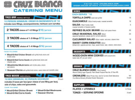 Cerveceria Cruz Blanca food