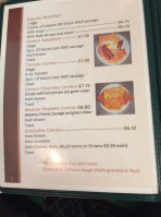 Jim's Cafe menu