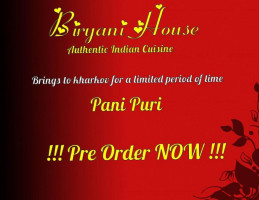 Biryani House menu