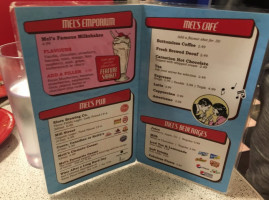Mel's Diner menu