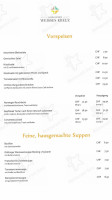 Landgasthof Weisses Kreuz menu