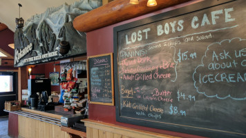 Lost Boys Cafe menu