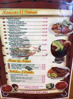 El Patron menu