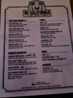 Mi California menu