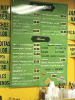 Silvia's Taqueria menu