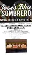 Jose's Blue Sombrero food