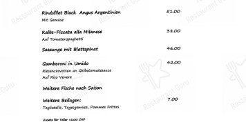 Ristorante Pietro menu