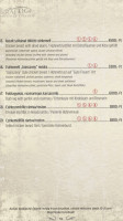 Vizafogó Panzió és Étterem menu