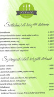 Piknik Étterem menu