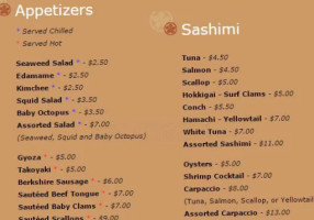 Shabu Zen menu