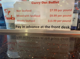 Queens Buffet Cajun Seafood food