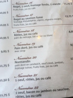 Resto-Pub O P'tit Cafe menu