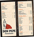Don Pepe Restaurant menu