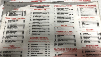 Taco House menu