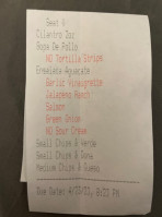 Tacodeli menu