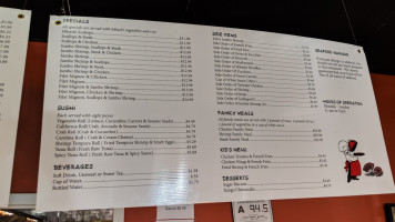 Tokyo Express menu