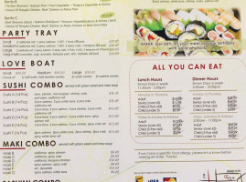 Sushi 99 menu