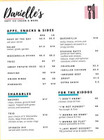 Danielle's Restaurant menu