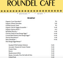 Roundel Cafe menu