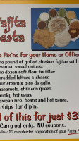 Tippy's Taco House menu