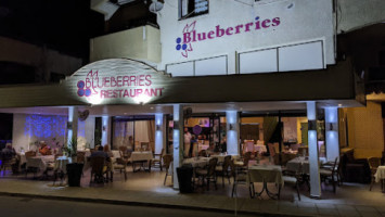 Blueberries inside