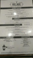 The Village Taproom menu