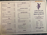 Currumbin Fair Thai Restaurant menu