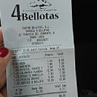 4 Bellotas Cerveceria-taperia menu