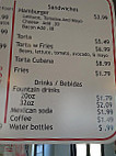 Lucy's Bakery Taco Shop menu