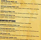 The Vegas Cafe menu