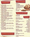 Pedrinho Hot Dog menu