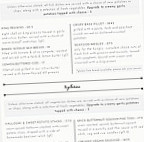 Baytree Tenby menu