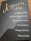 Jenny's menu