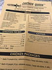 Chicken Queen menu