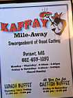 Kaffay Mileoway menu