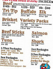 House Of Jerky menu