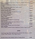 Serigo Espresso menu