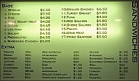 Sandwich Stack menu