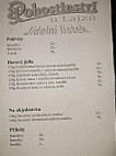 Tomas Lajza menu