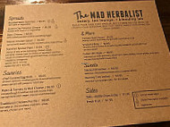 The Mad Herbalist menu